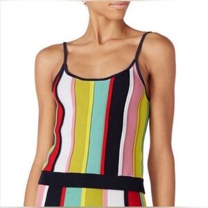 J.Crew Cropped Knit Tank in Rainbow Stripe